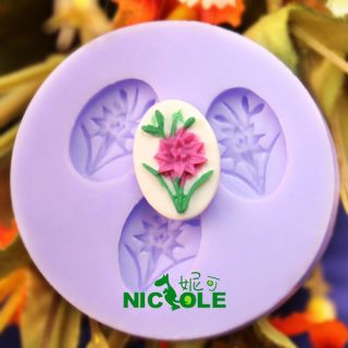 Mixed 3D Flower Mold Cutter for Fondant Cake Cookie Chocolate Pop Soap 