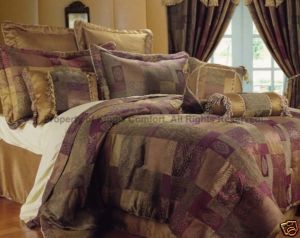 13pcs King Monrovia Chenille Comforter Bed Sheet Set