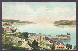 Canada Postcard Saguenay River Chicoutimi to Italy 1909 L K