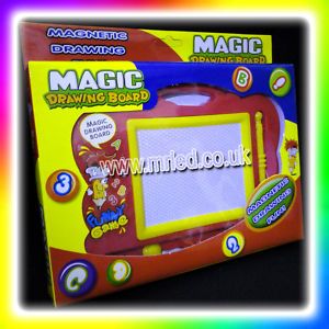 Fun Mini Magnetic Drawing Board Children Doodle Toy Red