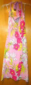 EUC JUNIORS SIZE L CHESLEY HALTER SUNDRESS GORGEOUS******