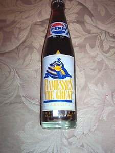 Full Pepsi Ramesses The Great Soda Bottle Charlotte NC