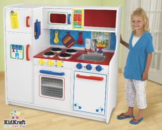 New KidKraft Wooden Kids Wood Pretend Play Toy Kitchen