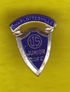 Charlottesville VA Virginia Jaycee pin 1950s Junior US CofC Chamber of 