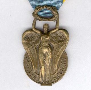   Merit, knight (Ordre du Mérite Sportif, chevalier) with ribbon bar