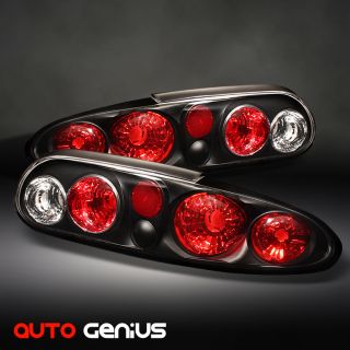 93 02 Chevy Camaro Black altezza Tail Lights Rear Brake Lamps Direct 
