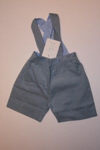 Holiday So Charming Marie Chantal 9M Baby Blue Suspender Shorts NWT $ 