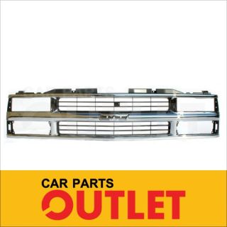 94 02 Chevy C K 1500 2500 3500 Suburban Tahoe Chrome Grille Grill 
