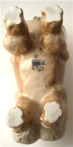   RARE ROYAL COPENHAGEN JEANNE GRUT CHOW DOG FIGURINE #4762 DENMARK 4762