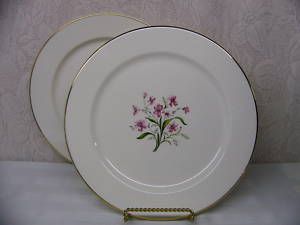 Knowles China Spring Song 2 Dinner Plates