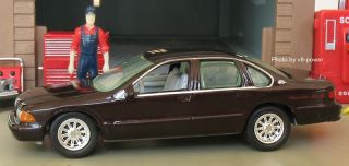 1995 Chevy Impala SS in Dark Cherry MTLC RRs 2007 Release 1 64 Diecast 
