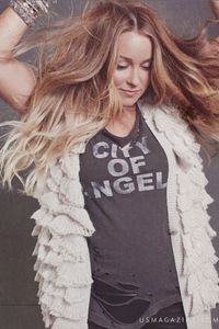 Chaser La City of Angels Ripped Slouchy Tee XS Seen On