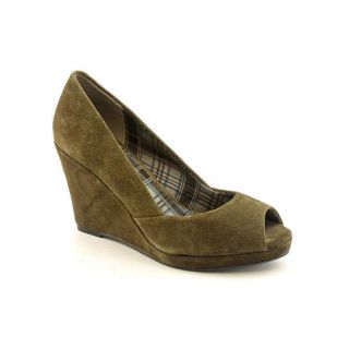 Chinese Laundry Shooter Womens Size 9 Green Peep Toe Regular Suede 