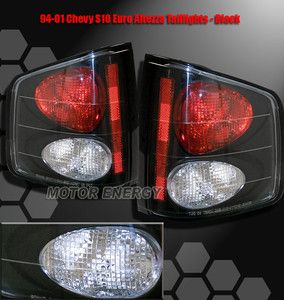 1994 2001 Chevy S10 Sonoma Truck Tail Lights Black 2000