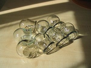   Glass Fire Cupping Cups for Chinese Massage Vintage USSR Soviet