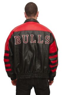 chicago bulls leather jacket original nba vintage xl