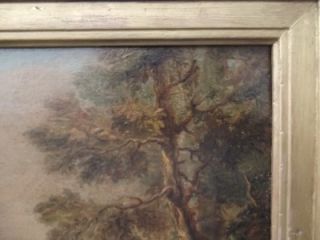 Antique 1800s Flemish Romantic Capriccio Landscape Oil
