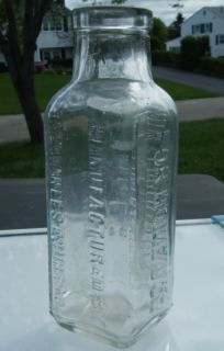 Hires Household Extract Bottle Clear C 1910 Ginger Ale