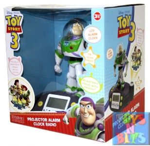 Toy Story 3 Buzz Lightyear Projector Alarm Clock Radio