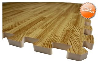 Soft Wood Foam Tile Interlocking Eva Floor Puzzle Mat