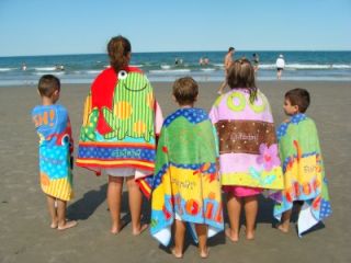 personalized embroidered fun kids beach towels