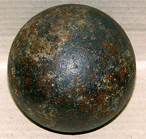   old iron Cannonball Cannon Ball King Charles I 1640s English Civil War