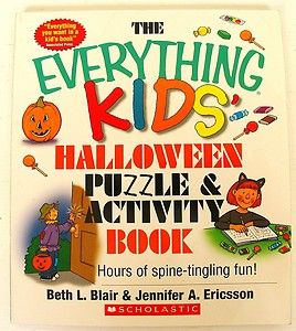 Everything Kids Halloween Puzzles Book Age 7 11 Match Crossword Search 
