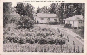 1944 Chetek Wisconsin Crescent PK Cottages Wis Postcard