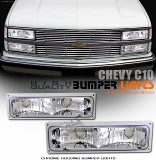   Bumper Signal Lights 88 02 Chevy GMC C K 1500 2500 3500 Pickup