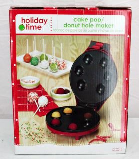 NEW Christmas HOLIDAY TIME Cake Pop Donut Hole Maker   Nice Gift