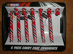 New NASCAR 14 Tony Stewart Holiday Christmas Candy Canes Ornaments 