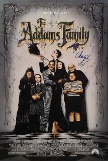 Christopher Lloyd Signed Addams Family Movie Poster