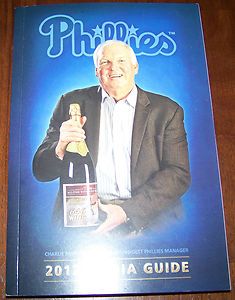   Phillies Media Guide Charlie Manuel Cover Hot New Limited