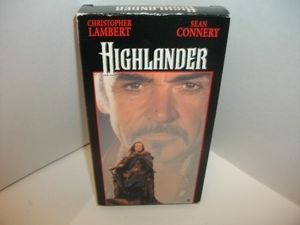 Highlander VHS Action Movie Christopher Lambert Sean Conner Russell 