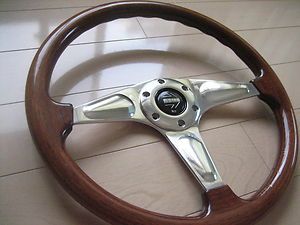 Momo Wood Steering Wheel Alfa Romeo Chevy Lancia Fiat Datsun