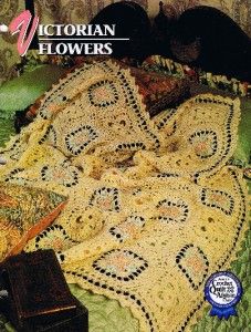 Victorian Flowers Annies Attic Crochet Afghan Pattern Instructions 