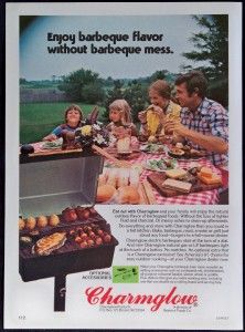 1976 Charmglow Electric Gas Barbeque Grills Magazine Ad