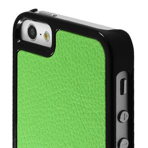 Chromo Inc. SnapOn Case for Apple iPhone 5 Leather Back Green Shell 