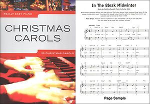 Really Easy Piano Christmas Carols New Music Book Piano Lyrics Chord 