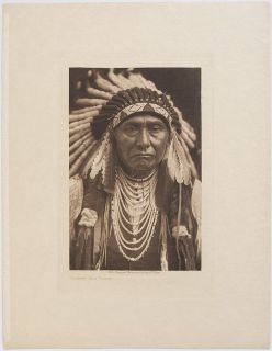 Edward Curtis Chief Joseph Nez Perce, 1903 Vintage Orig. Gravure on 