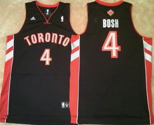 Chris Bosh Toronto Raptors Black Swingman Mens Sewn Jersey