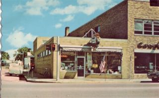 Vintage Street Scene Leonall Drug, CHEBOYGAN, MI