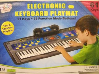 Childrens 61 Keys ELECTRONIC KEYBOARD PLAYMAT Touch Sensitive   BRAND 