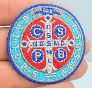   Medal Sticker Applique Exorcism Emblem Catholic 2 Religious