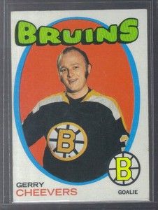 1971 72 Topps Gerry Cheevers 54 Boston Bruins 8279
