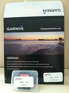 LakeMaster chip for Garmin GPS MICHIGAN edition shows depth contours 