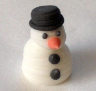   /SNOWMAN handmade edible sugar christmas cake decorations royal icing
