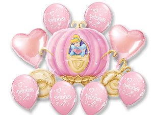 Disney Princess Cinderella Coach Carriage 33 Balloons Bouquet 