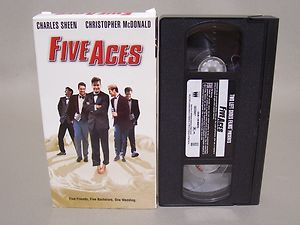 Five Aces VHS Charles Charlie Sheen Christopher McDonald 1998