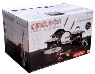 New Circulon 13 Piece Cookware Set Anodized Glass Lids Any Cooktop